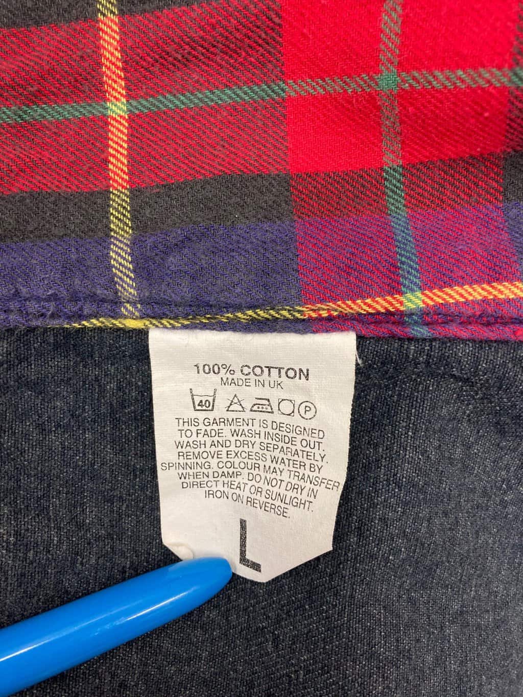 Rare Vintage Driza Bone Denim Jacket 90s With Tartan Lining Made In Uk Medium Large 6