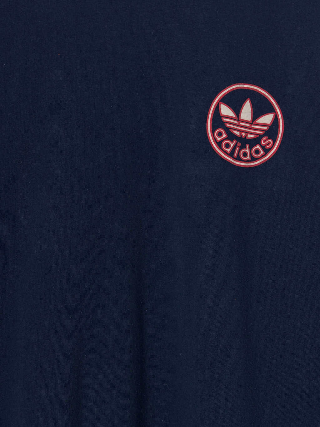 Rare Womens 80s Adidas Sweatshirt In Navy With Red White Stripes Medium 2