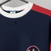 Rare Womens 80s Adidas Sweatshirt In Navy With Red White Stripes Medium 3