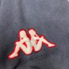 Vintage 90s Kappa Spellout Sweatshirt In Navy With Red And White Embroidered Logos Medium 7
