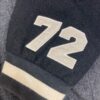 Vintage Adidas Varsity Jacket Black And Grey Wool With Basketball Logo Xl 6