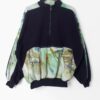 Vintage Benger Sportswear Navy Fleece With Colourful Windsurfing Pattern Made In Austria Large
