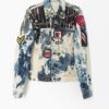 Vintage Rockins Denim Jacket Hand Customised Bleached Design Small 2