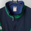90s Vintage Puma Shell Jacket In Blue White And Green Smart Retro Sports Jacket 2xl 2