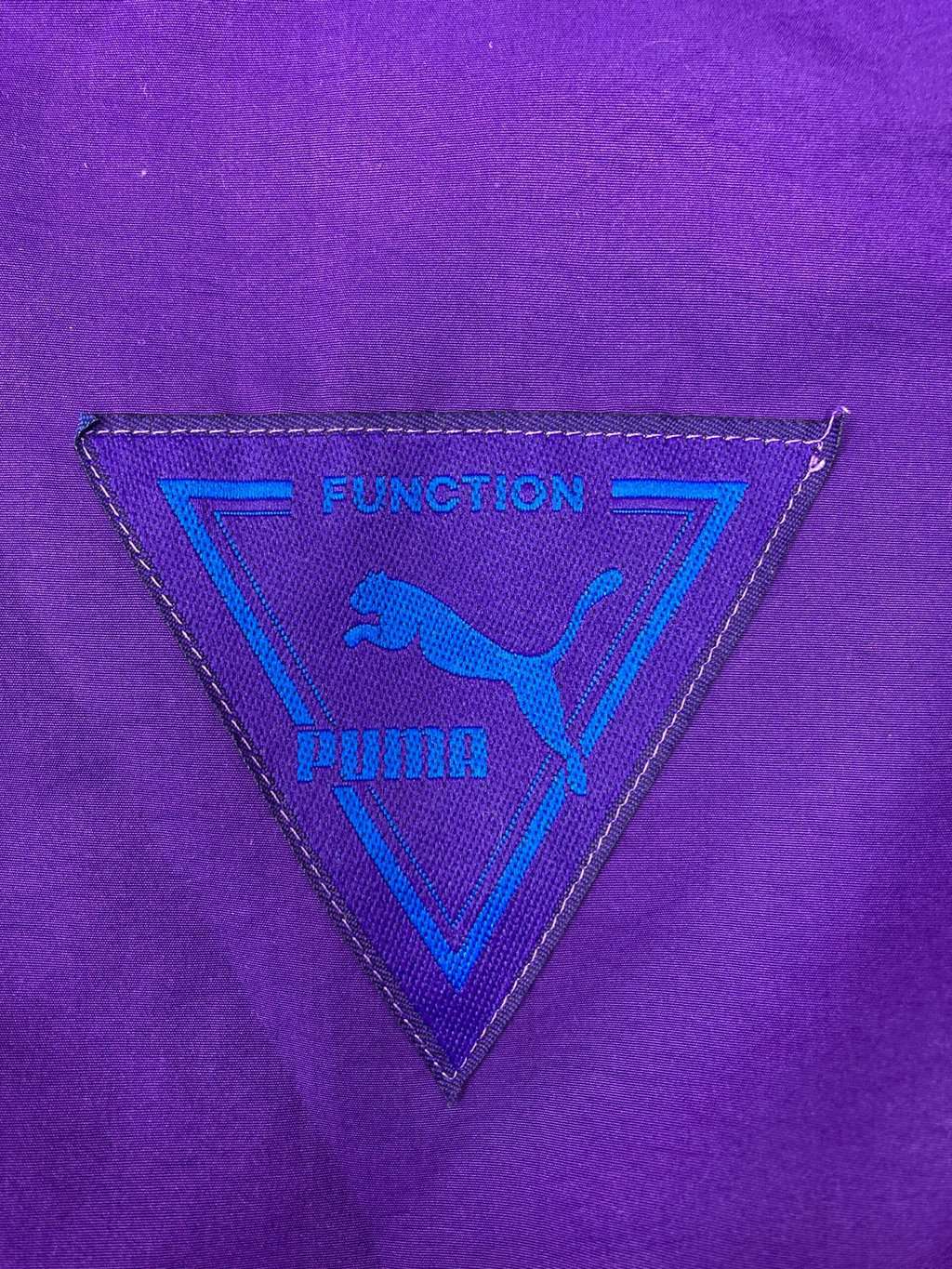 90s Vintage Puma Windbreaker Purple With Triangle Badge Medium Large 4