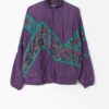 90s Vintage Womens Purple Shell Jacket Usa Olympic Apparel Medium