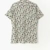 Mens 70s Vintage Shirt With Dagger Collar And Floral Geometric Pattern Small Medium 3