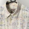 Mens Patterned Vintage Shirt With Text And Abstract Imagery In Muted Tones Xl 2