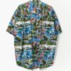 Vintage Mens Vibrant Shirt With Gorgeous Costal Paradise Scenes Xl 3