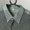Vintage Patterned Shirt In Aqua Green And Black Dotty Print Large 2