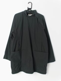 Vintage Y2k Womens Levis Jacket Black Rain Coat All Duty For Girls Large