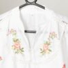 70s Vintage Boho Top White With Stunning Floral Embroidery Medium Large 2