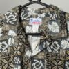 90s Vintage Hawaiian Shirt Black With Sea Turtle And Tropical Leaf Print Made In Hawaii Medium 2