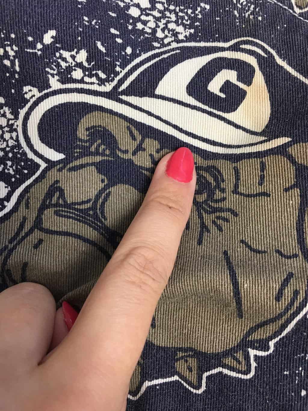 90s Vintage Pro Player Denim Oversized Shirt Featuring George Town University Bull Dog Print Xl 2xl 5