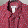 Red Vintage Wrangler Western Shirt With Blue Diamond Print Xl 2