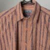 Vintage 90s Printed Shirt Bugle Boy With Abstract Striped Pattern Age 16 2