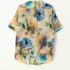 Vintage Abstract Shirt With Artistic Watercolour Style Floral Summer Garden Pattern Medium 2