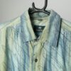 Vintage Artistic Silk Shirt With Abstract Sgraffito Effect Design Large 2