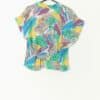 Vintage Beach Vibe Blouse With Multi Coloured Holiday Theme Print Small 2