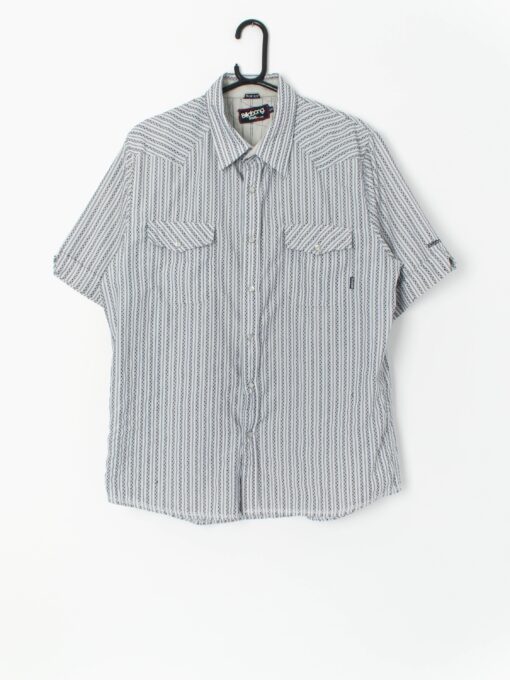 Vintage Billabong Slim Fit Striped Western Shirt Medium Large