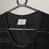 Vintage Laura Ashley Sparkly Top Vest In Black With Striped Beaded Embellishment Small 2