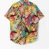 Vintage Printed Shirt With Loud Abstract Art Style Print Medium 3