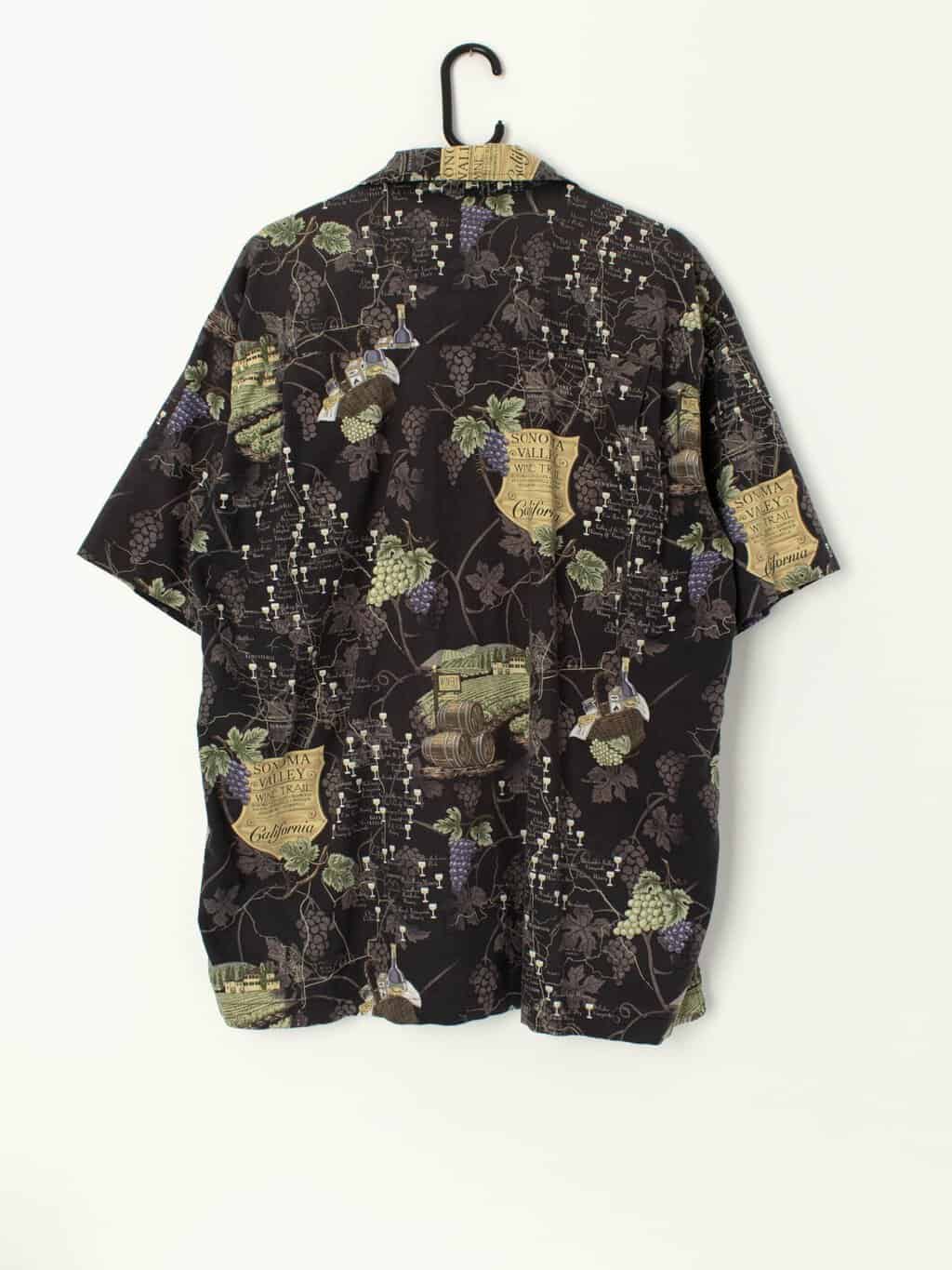 Vintage Sonoma Valley California Wine Trail Shirt Featuring Grapes And Regional Graphics Xl 3