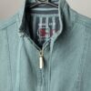 Vintage Teal Denim Jacket With Full Length Zip Small 2