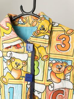 Vintage Teddy Bear Jacket Handmade And Quilted Small Medium 2