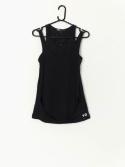 Vintage Y 3 Adidas X Yohji Yamamoto Womens Top With Cut Out Design And Double Straps Xxs