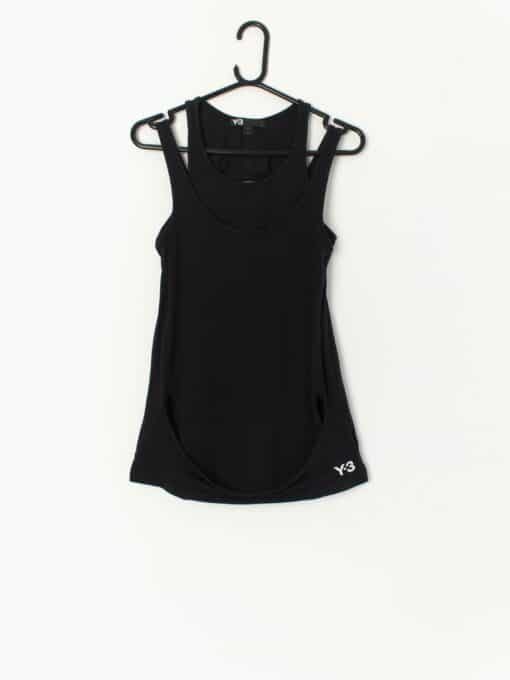 Vintage Y 3 Adidas X Yohji Yamamoto Womens Top With Cut Out Design And Double Straps Xxs