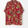 Y2k Vintage Pataloha Red Hawaiian Shirt With Bold Beach House Print Xl Xxl