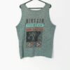 80s Mens Gym Sports Vest With Large Graphic On Back Large