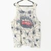 80s Sports Vest With Artistic Spray Paint Effect Pattern Xl