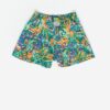 80s Vintage Colourful Shorts With Artistic Paintbrush Pattern Small