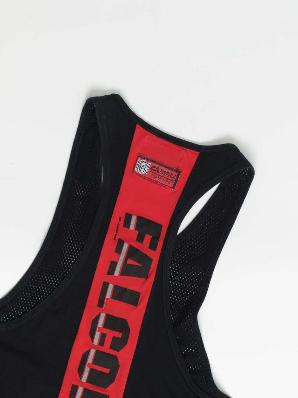 80s Vintage Falcons Jack Davis American Football Muscle Vest Large 6