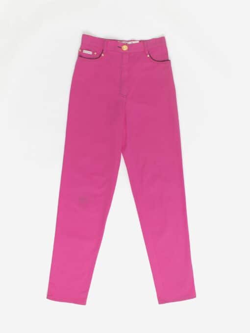 80s Vintage Jeans 28 X 31 Barbie Pink Stretchy Mom Jeans Hot Pink Pants
