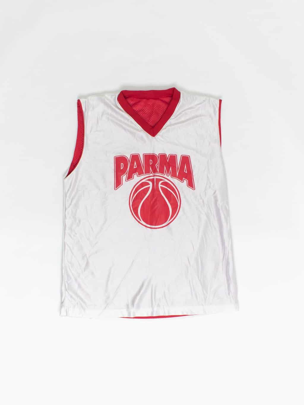 90s Vintage Converse Basketball Jersey Red And White Reversible Medium 3