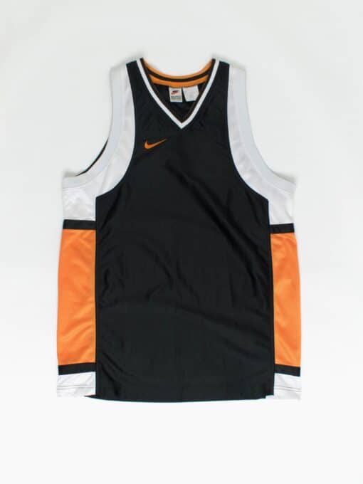 90s Vintage Nike Basketball Jersey Orange And Black Xl