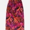 Vintage 70s Maxi Skirt With Psychedelic Floral Print 30 Waist Medium Large 3
