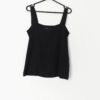 Vintage Black Loose Fit Vest Top With Colourful Motif Small 2