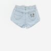 Vintage Denim Hotpants In Light Blue Wash With Elvis Pocket Patch Small Medium 3