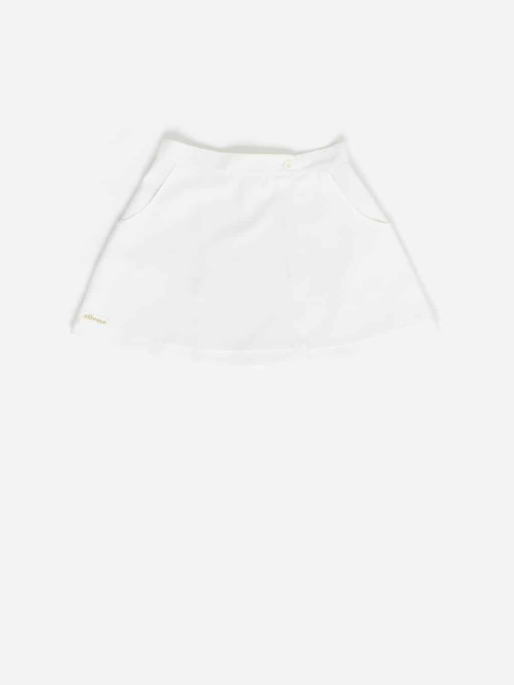 Vintage Ellesse Tennis Skirt In White Made In Italy Xs Small