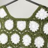 Vintage Green Crochet Vest With A Floral Pattern Small 2