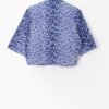 Vintage Handmade Blue Leopard Print Jacket Large 3