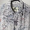 Vintage Hawaiian Shirt Grey With Amazon Jungle Print Medium 2