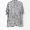 Vintage Hawaiian Shirt Grey With Amazon Jungle Print Medium 3