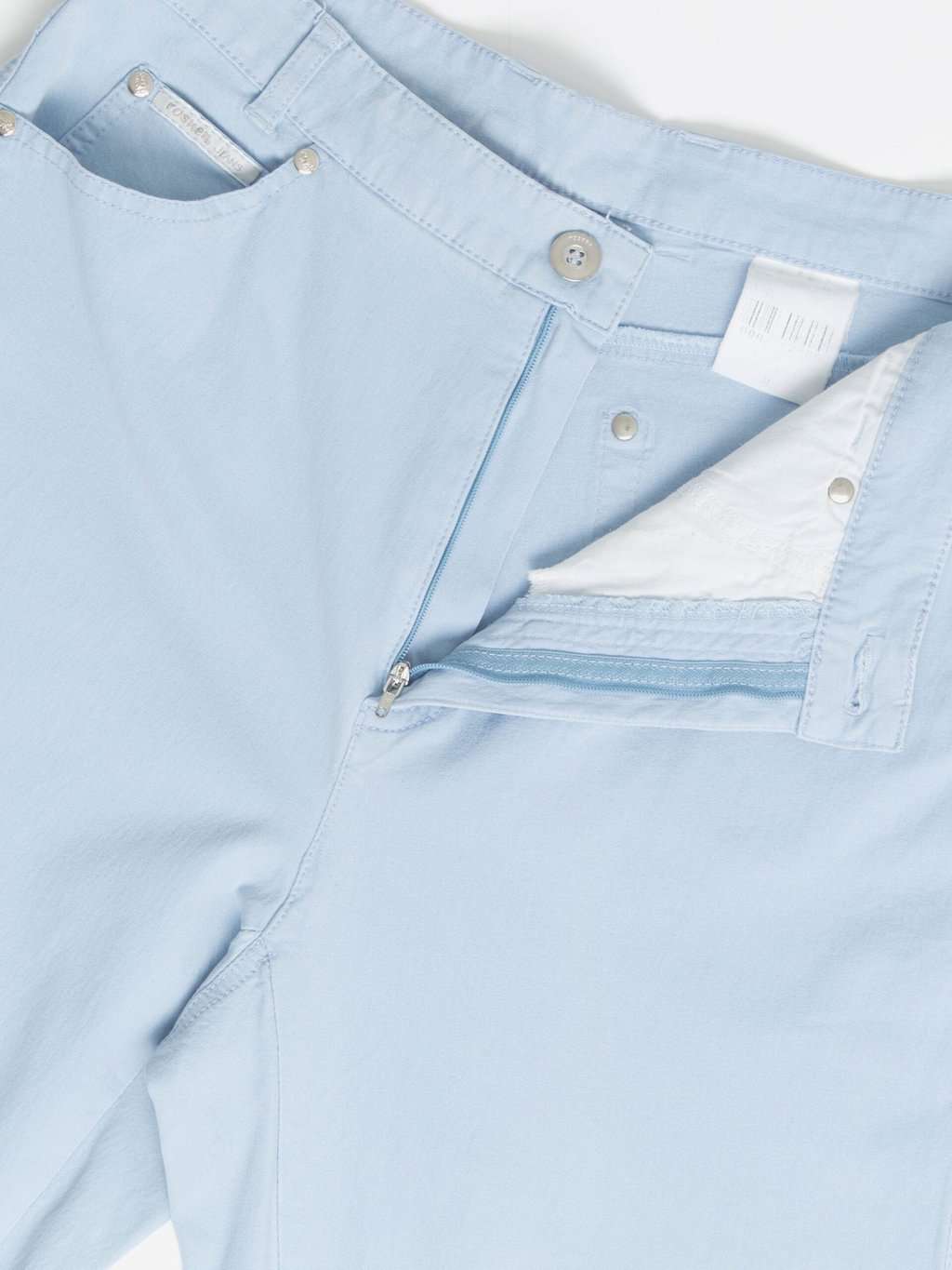 Vintage High Rise Pale Blue Jeans With Stretch Medium 2