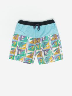 Vintage Le Frog Board Shorts With Funky Surf Print Medium Large