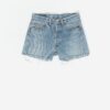 Vintage Levis 501 Cut Off Denim Shorts In Stonewash Blue Made In Usa Medium